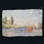 Claude Monet. Red Boats, Argenteuil Golf Towel<br><div class="desc">Claude Monet. Red Boats,  Argenteuil. Reproduction of famous works of art  images in the public domain.</div>