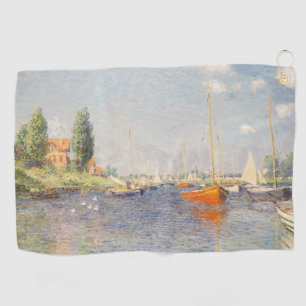 Claude Monet. Red Boats, Argenteuil Golf Towel