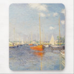 Claude Monet. Red Boats, Argenteuil Mouse Mat<br><div class="desc">Claude Monet. Red Boats,  Argenteuil. Reproduction of famous works of art  images in the public domain.</div>