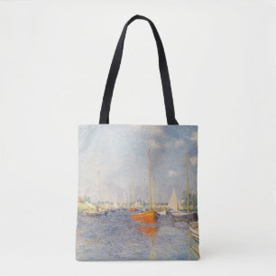 Claude Monet. Red Boats, Argenteuil Tote Bag
