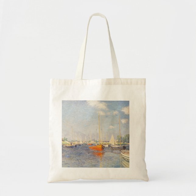 Claude Monet. Red Boats, Argenteuil Tote Bag (Front)