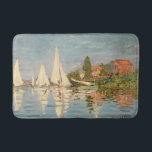 Claude Monet | Regatta at Argenteuil, c.1872 Bath Mat<br><div class="desc">Regatta at Argenteuil,  c.1872 | by Claude Monet | Art Location: Musee d'Orsay,  Paris,  France | French Artist | Image Collection Number: XIR66050</div>