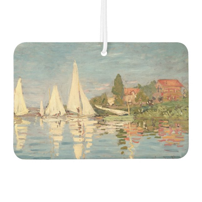 Claude Monet | Regatta at Argenteuil, c.1872 Car Air Freshener (Front)