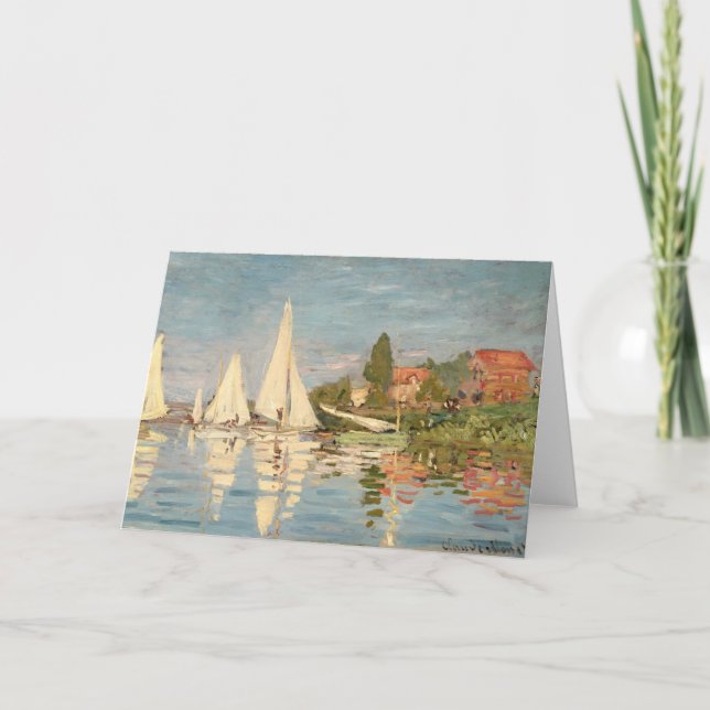 Claude Monet | Regatta at Argenteuil, c.1872 Card (Front)