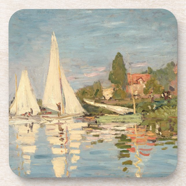 Claude Monet | Regatta at Argenteuil, c.1872 Coaster (Front)