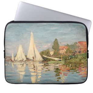 Claude Monet   Regatta at Argenteuil, c.1872 Laptop Sleeve