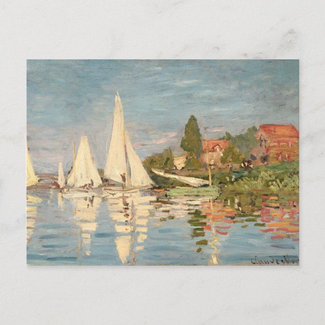 Claude Monet | Regatta at Argenteuil, c.1872 Postcard (Front)