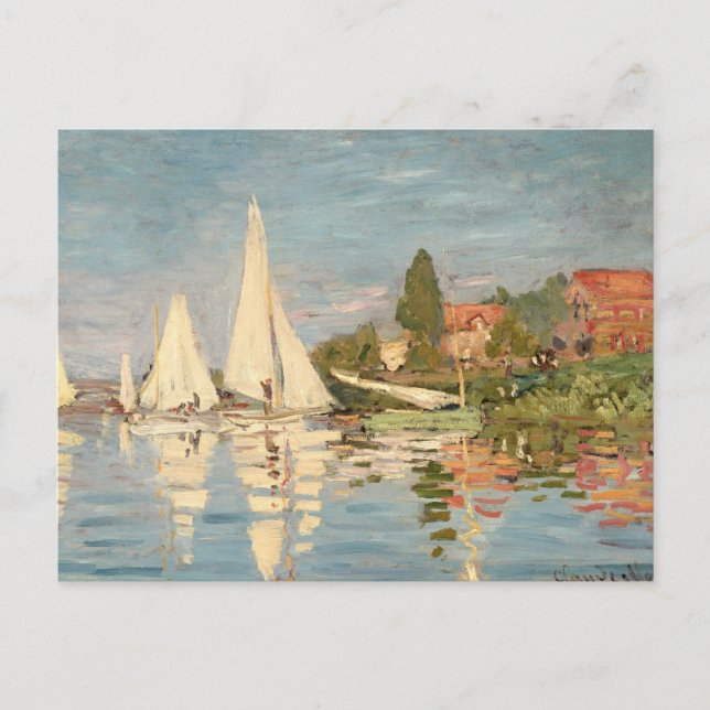 Claude Monet | Regatta at Argenteuil, c.1872 Postcard (Front)
