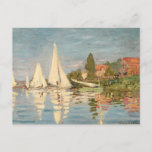 Claude Monet | Regatta at Argenteuil, c.1872 Postcard<br><div class="desc">Regatta at Argenteuil,  c.1872 | by Claude Monet | Art Location: Musee d'Orsay,  Paris,  France | French Artist | Image Collection Number: XIR66050</div>