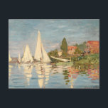 Claude Monet | Regatta at Argenteuil, c.1872 Postcard<br><div class="desc">Regatta at Argenteuil,  c.1872 | by Claude Monet | Art Location: Musee d'Orsay,  Paris,  France | French Artist | Image Collection Number: XIR66050</div>
