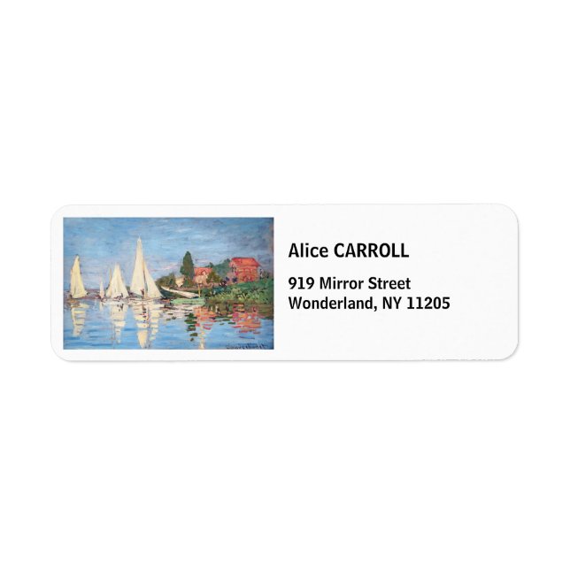 Claude Monet - Regattas at Argenteuil (Front)