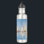Claude Monet - Regattas at Argenteuil 710 Ml Water Bottle<br><div class="desc">Regattas at Argenteuil,  Regates a Argenteuil. By Claude Monet in 1872.</div>
