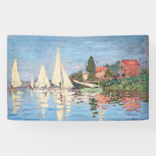 Claude Monet - Regattas at Argenteuil Banner