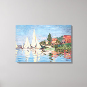 Claude Monet - Regattas at Argenteuil Canvas Print