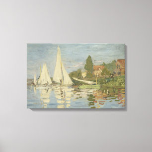 Claude Monet - Regattas at Argenteuil Canvas Print