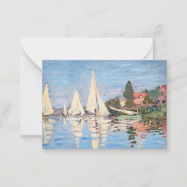 Claude Monet - Regattas at Argenteuil Card (Front)