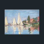 Claude Monet - Regattas at Argenteuil Card<br><div class="desc">Regattas at Argenteuil,  Regates a Argenteuil. By Claude Monet in 1872.</div>