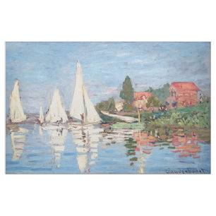 Claude Monet - Regattas at Argenteuil Fabric