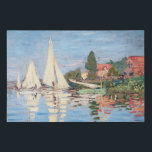 Claude Monet - Regattas at Argenteuil Faux Canvas Print<br><div class="desc">Regattas at Argenteuil,  Regates a Argenteuil. By Claude Monet in 1872.</div>