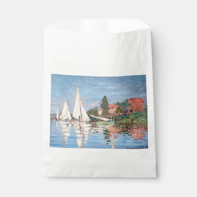 Claude Monet - Regattas at Argenteuil Favour Bags (Front)