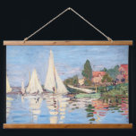 Claude Monet - Regattas at Argenteuil Hanging Tapestry<br><div class="desc">Regattas at Argenteuil,  Regates a Argenteuil. By Claude Monet in 1872.</div>