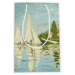 Claude Monet. Regattas at Argenteuil     Medium Gift Bag