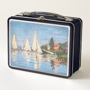 Claude Monet - Regattas at Argenteuil Metal Lunch Box