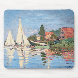 Claude Monet - Regattas at Argenteuil Mouse Mat