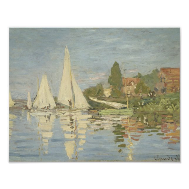 Claude Monet - Regattas at Argenteuil Photo Print (Front)