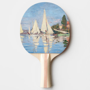 Claude Monet - Regattas at Argenteuil Ping Pong Paddle