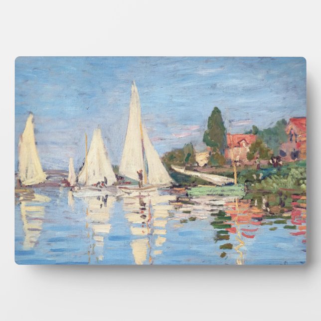 Claude Monet - Regattas at Argenteuil Plaque (Front)