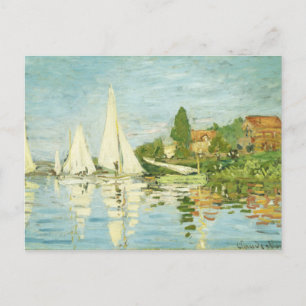 Claude Monet. Regattas at Argenteuil  Postcard