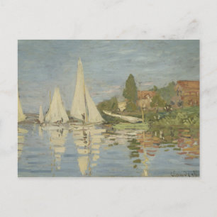Claude Monet - Regattas at Argenteuil Postcard