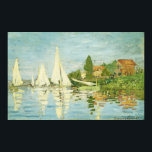 Claude Monet. Regattas at Argenteuil Poster<br><div class="desc">Claude Monet. Regattas at Argenteuil. Edgar Degas. Reproduction of famous works of art  images in the public domain.</div>