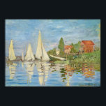 Claude Monet - Regattas at Argenteuil Poster<br><div class="desc">Date: 1872 | Style: Impressionism | Regattas at Argenteuil by Claude Monet.</div>