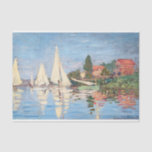 Claude Monet - Regattas at Argenteuil Tissue Paper<br><div class="desc">Regattas at Argenteuil,  Regates a Argenteuil. By Claude Monet in 1872.</div>