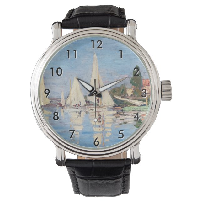 Claude Monet - Regattas at Argenteuil Watch (Front)