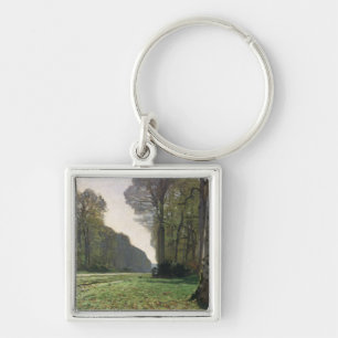 Claude Monet Road to Bas-Breau, Fontainebleau Key Ring
