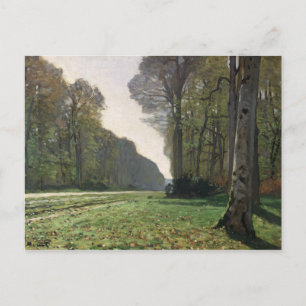 Claude Monet Road to Bas-Breau, Fontainebleau Postcard