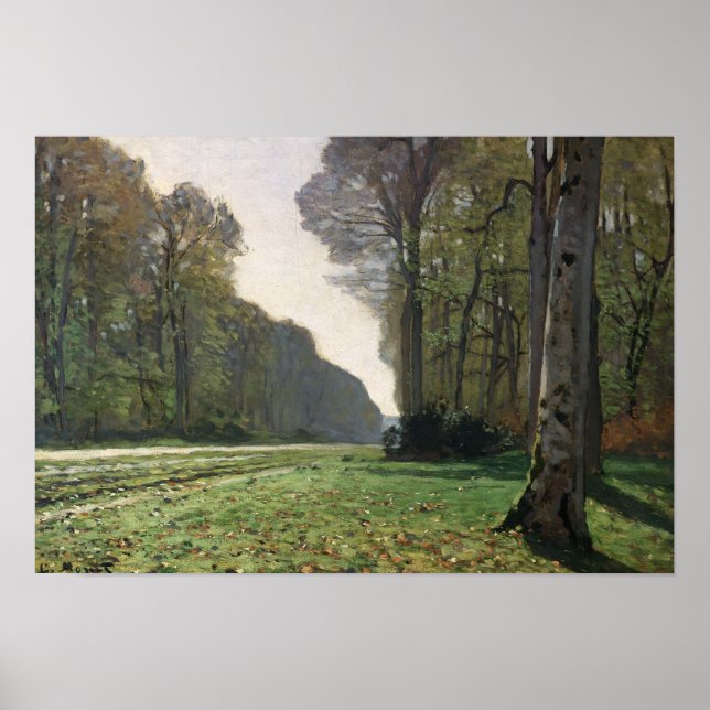 Claude Monet | Road to Bas-Breau, Fontainebleau Poster (Front)