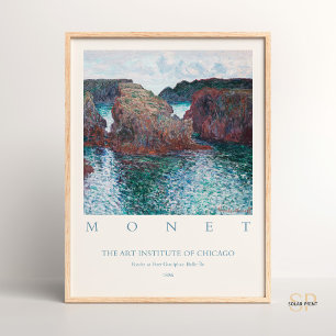Claude Monet Rocks at Port Goulphar Art Print
