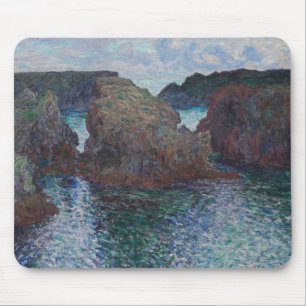 Claude Monet - Rocks at Port-Goulphar, Belle-Ile Mouse Mat