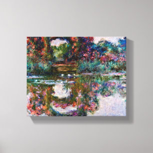 Claude Monet - Rose Flowered Arches At Giverny Canvas Print