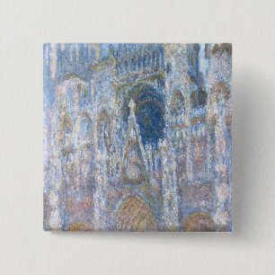 Claude Monet Rouen Cathedral 15 Cm Square Badge