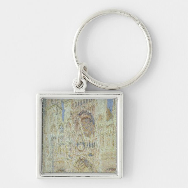 Claude Monet | Rouen Cathedral at Sunset, 1894 Key Ring (Front)