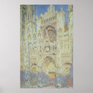 Claude Monet Rouen Cathedral at Sunset, 1894 Poster