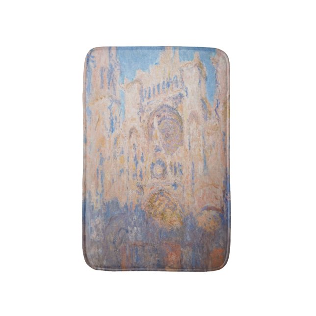 Claude Monet - Rouen Cathedral at sunset Bath Mat (Front Vertical)