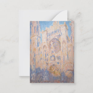 Claude Monet - Rouen Cathedral at sunset Card