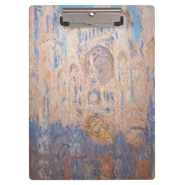 Claude Monet - Rouen Cathedral at sunset Clipboard (Front)