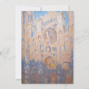 Claude Monet - Rouen Cathedral at sunset Invitation